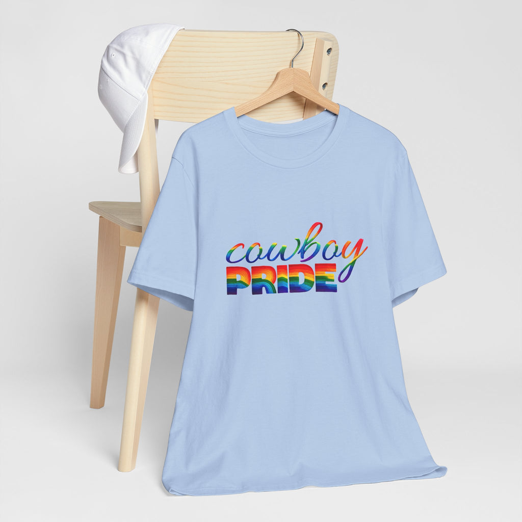 Cowboy Pride Rainbow T-Shirt — Rainbow LGBTQ+ Western Tee