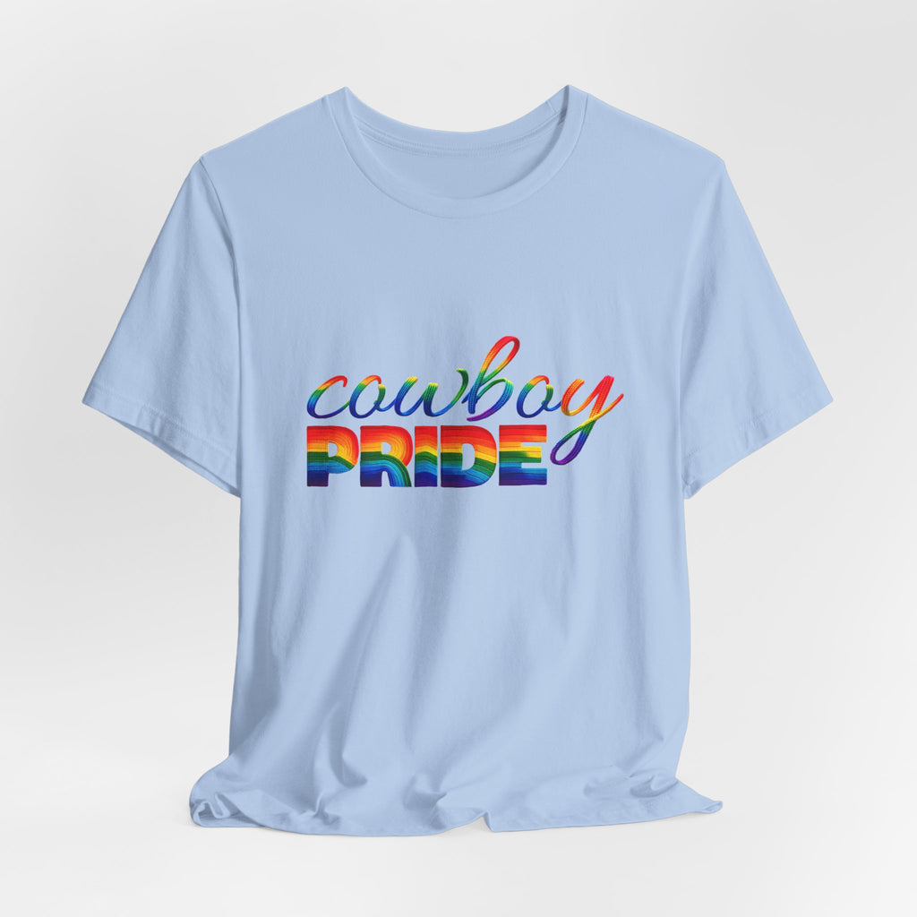 Cowboy Pride Rainbow T-Shirt — Rainbow LGBTQ+ Western Tee