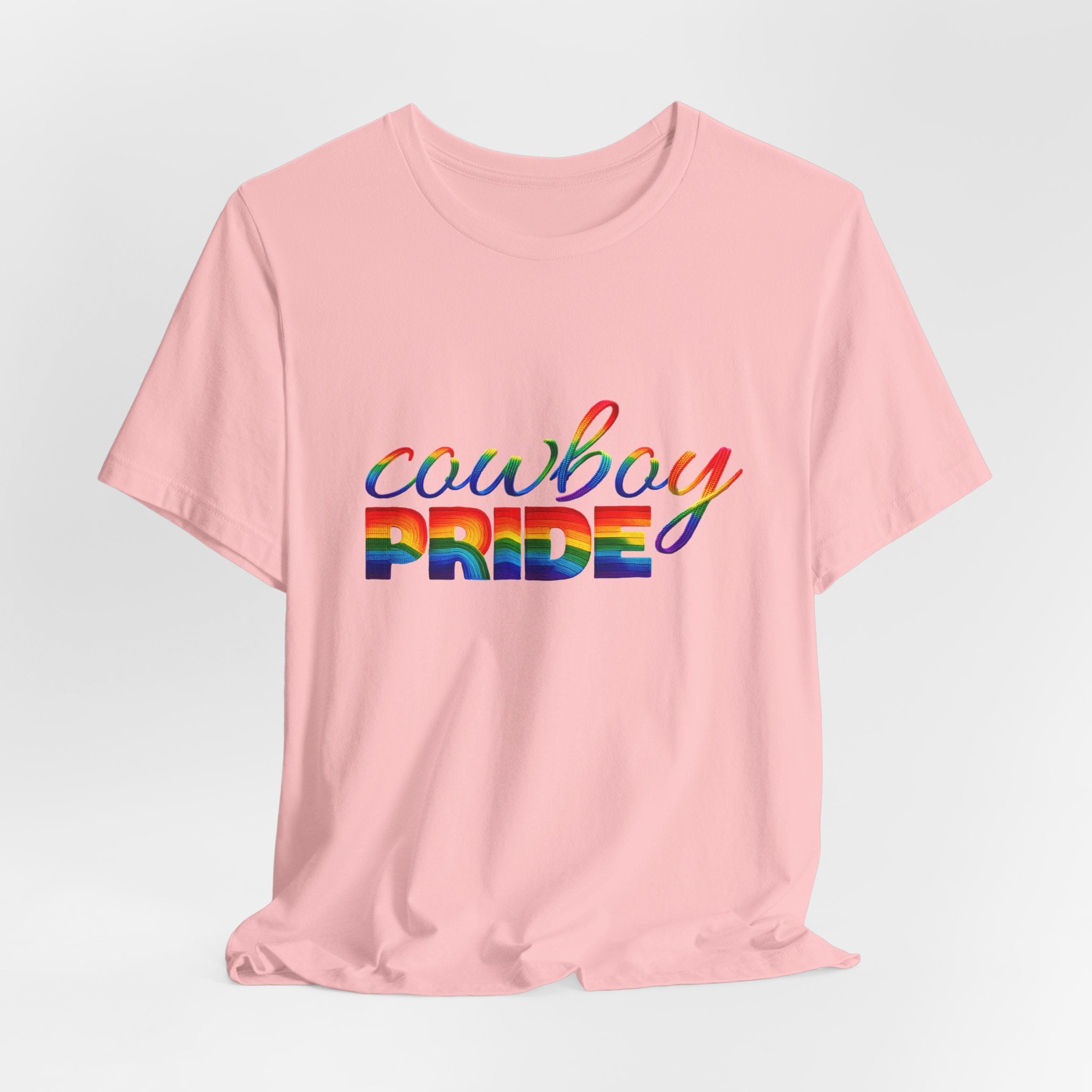 Cowboy Pride Rainbow T-Shirt — Rainbow LGBTQ+ Western Tee