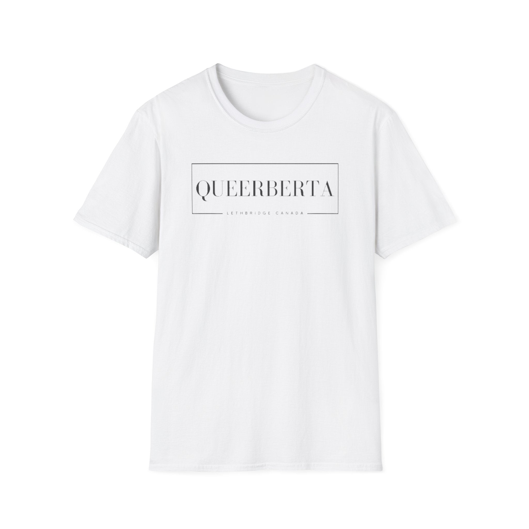 Lethbridge Queerberta | LGBTQ+ Pride Minimalist Logo Tee