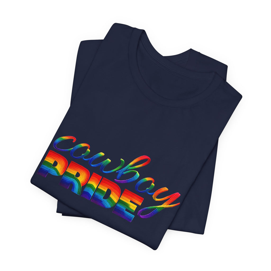 Cowboy Pride Rainbow T-Shirt — Rainbow LGBTQ+ Western Tee