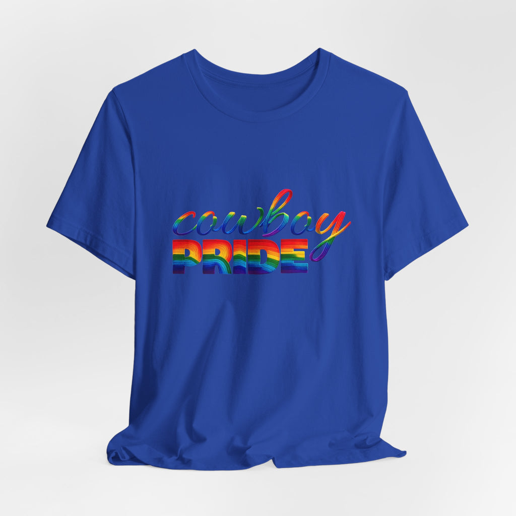 Cowboy Pride Rainbow T-Shirt — Rainbow LGBTQ+ Western Tee