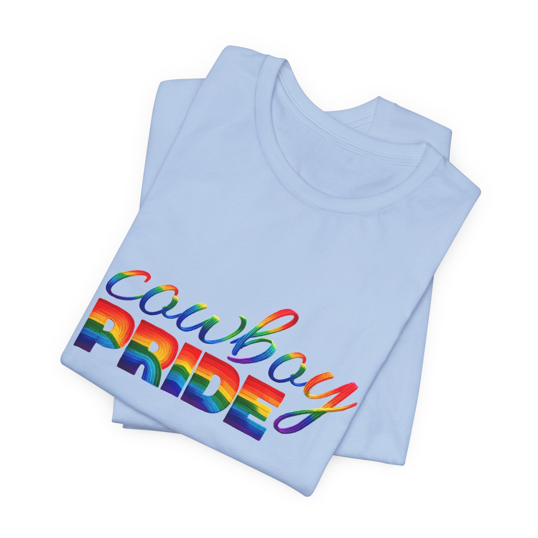 Cowboy Pride Rainbow T-Shirt — Rainbow LGBTQ+ Western Tee