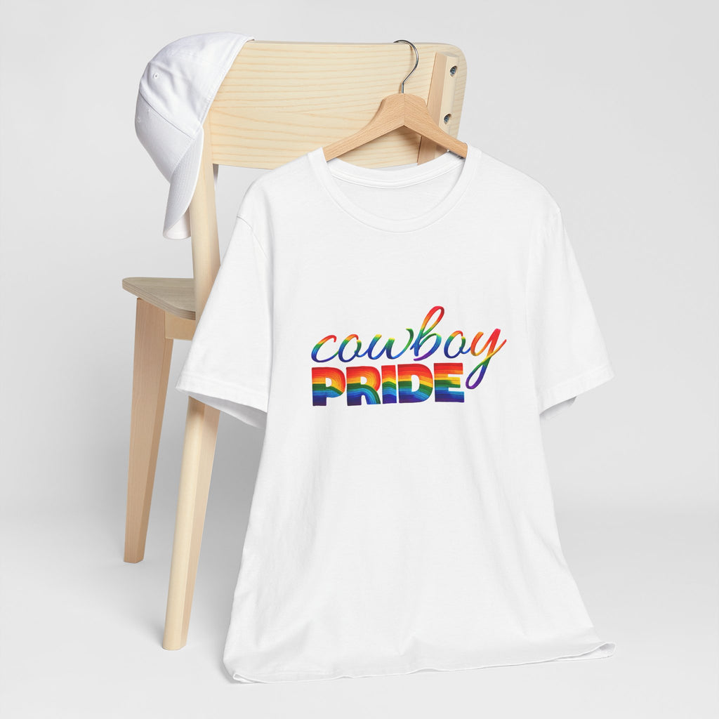 Cowboy Pride Rainbow T-Shirt — Rainbow LGBTQ+ Western Tee