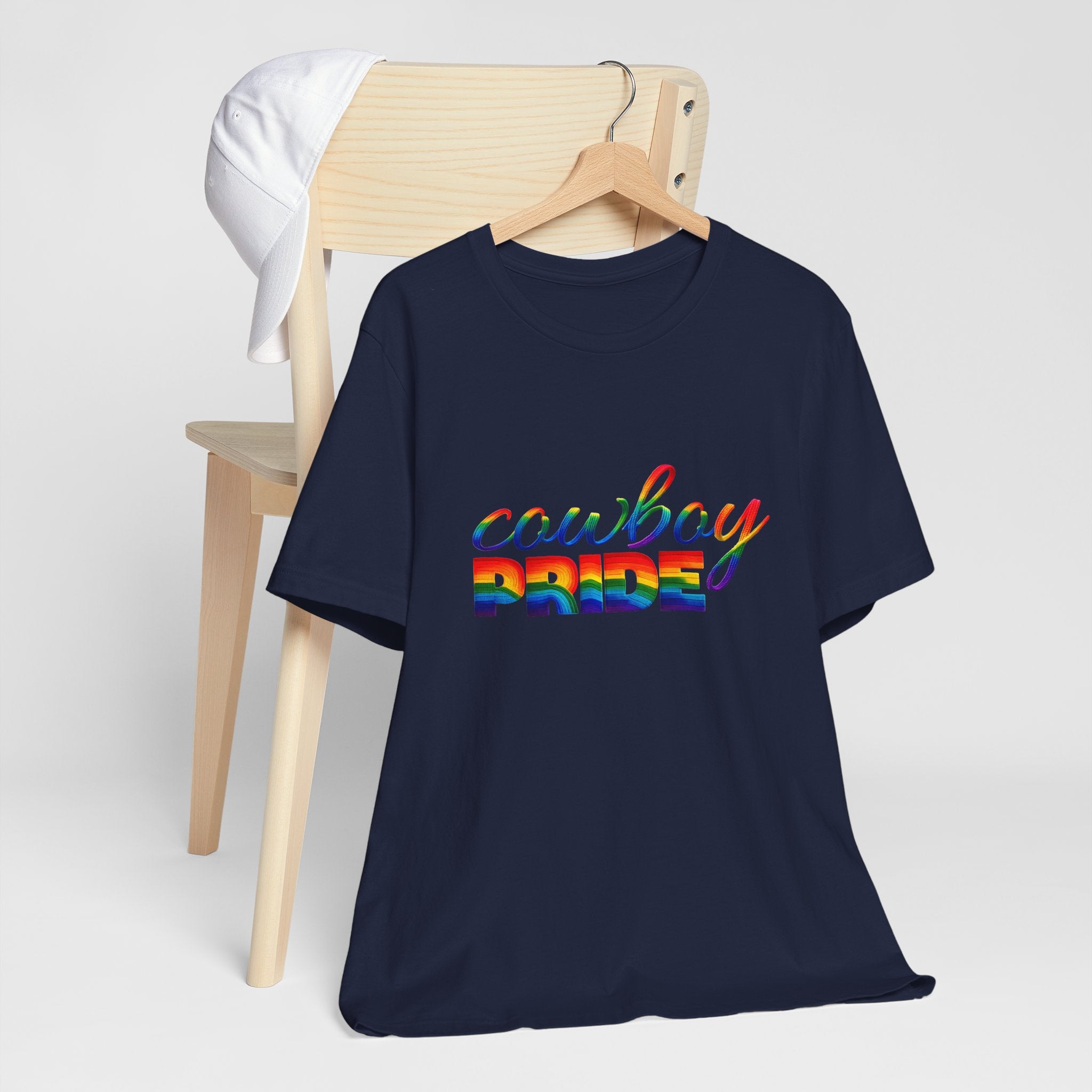 Cowboy Pride Rainbow T-Shirt — Rainbow LGBTQ+ Western Tee