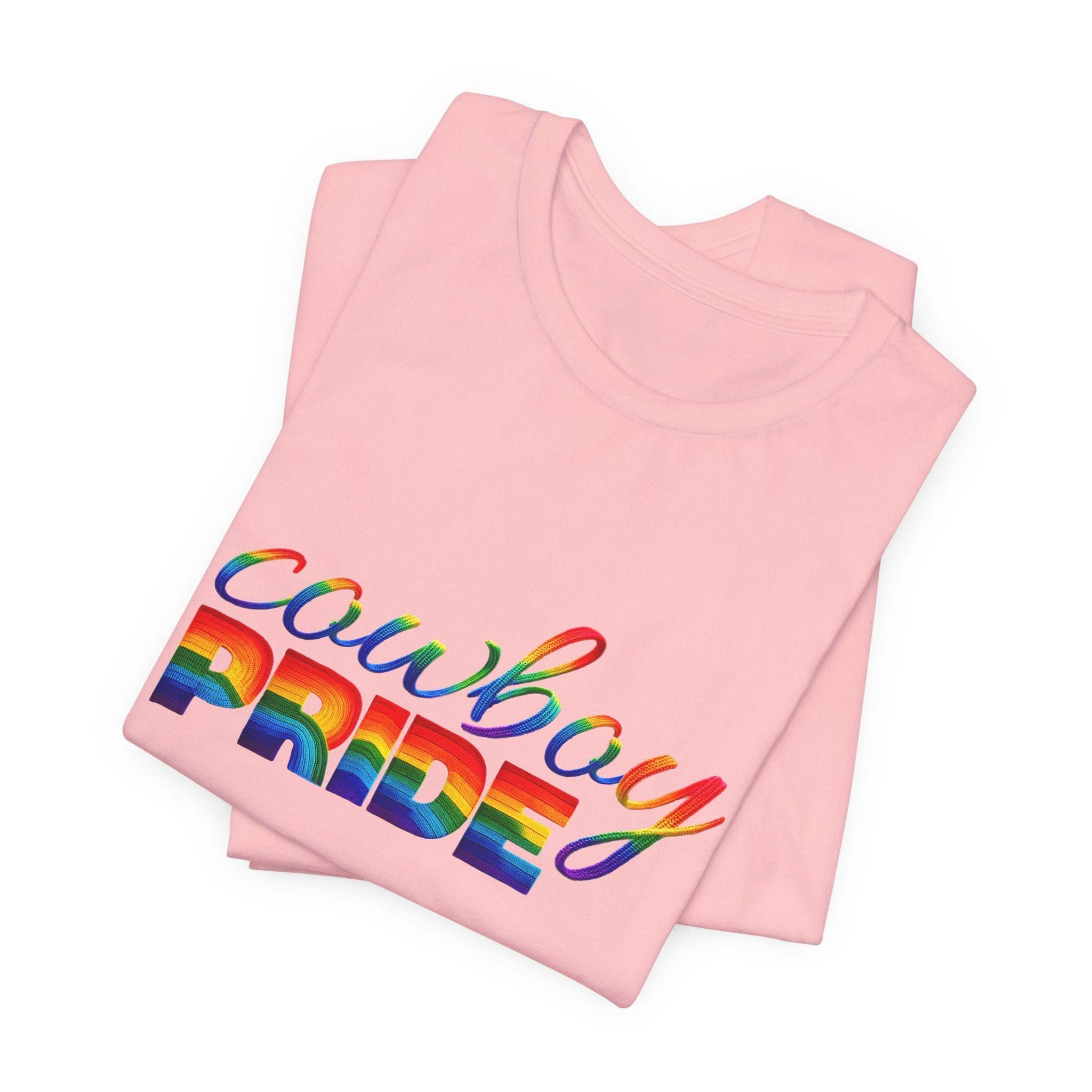 Cowboy Pride Rainbow T-Shirt — Rainbow LGBTQ+ Western Tee