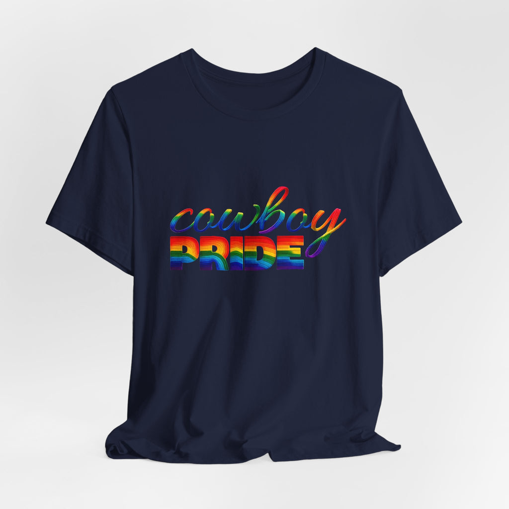 Cowboy Pride Rainbow T-Shirt — Rainbow LGBTQ+ Western Tee
