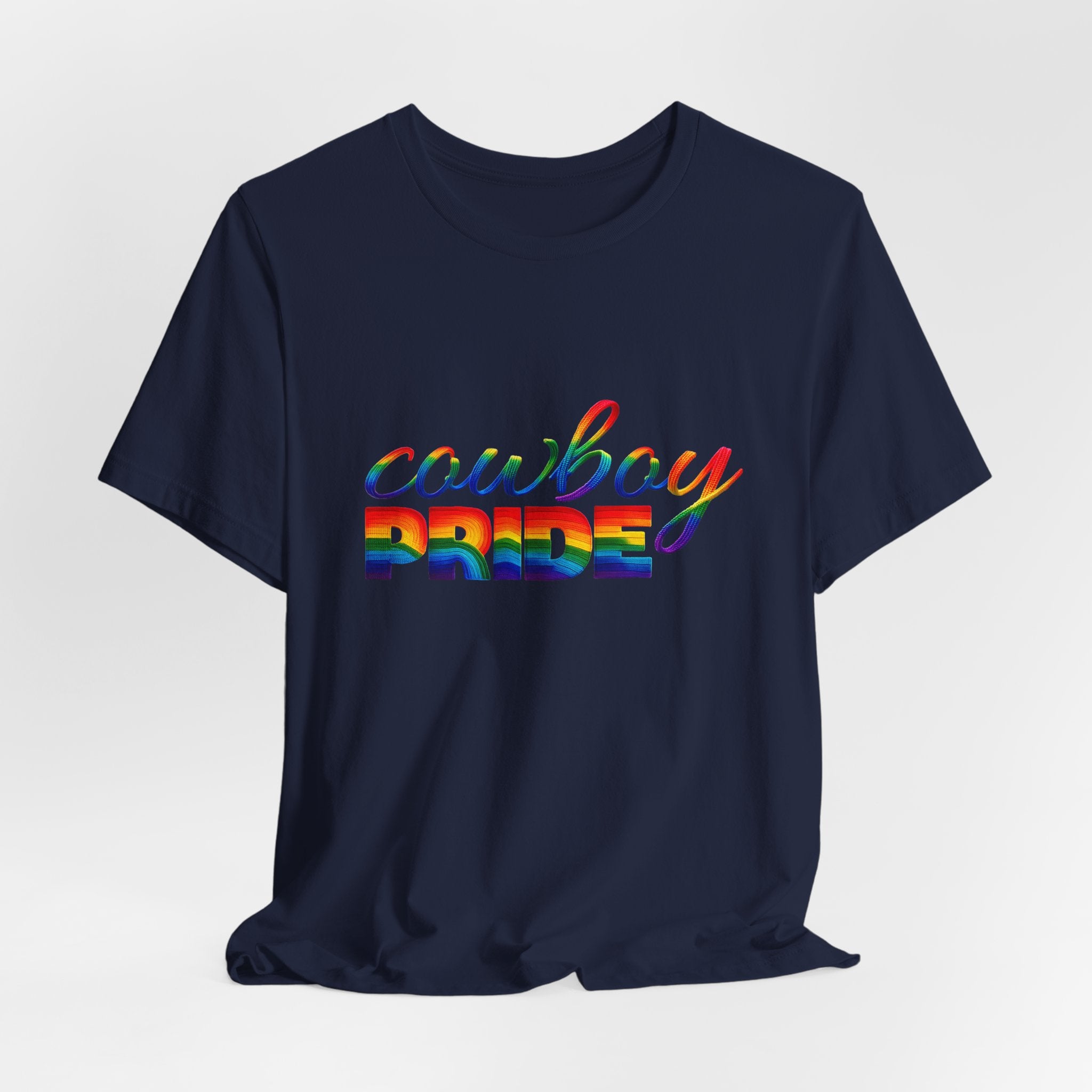 Cowboy Pride Rainbow T-Shirt — Rainbow LGBTQ+ Western Tee