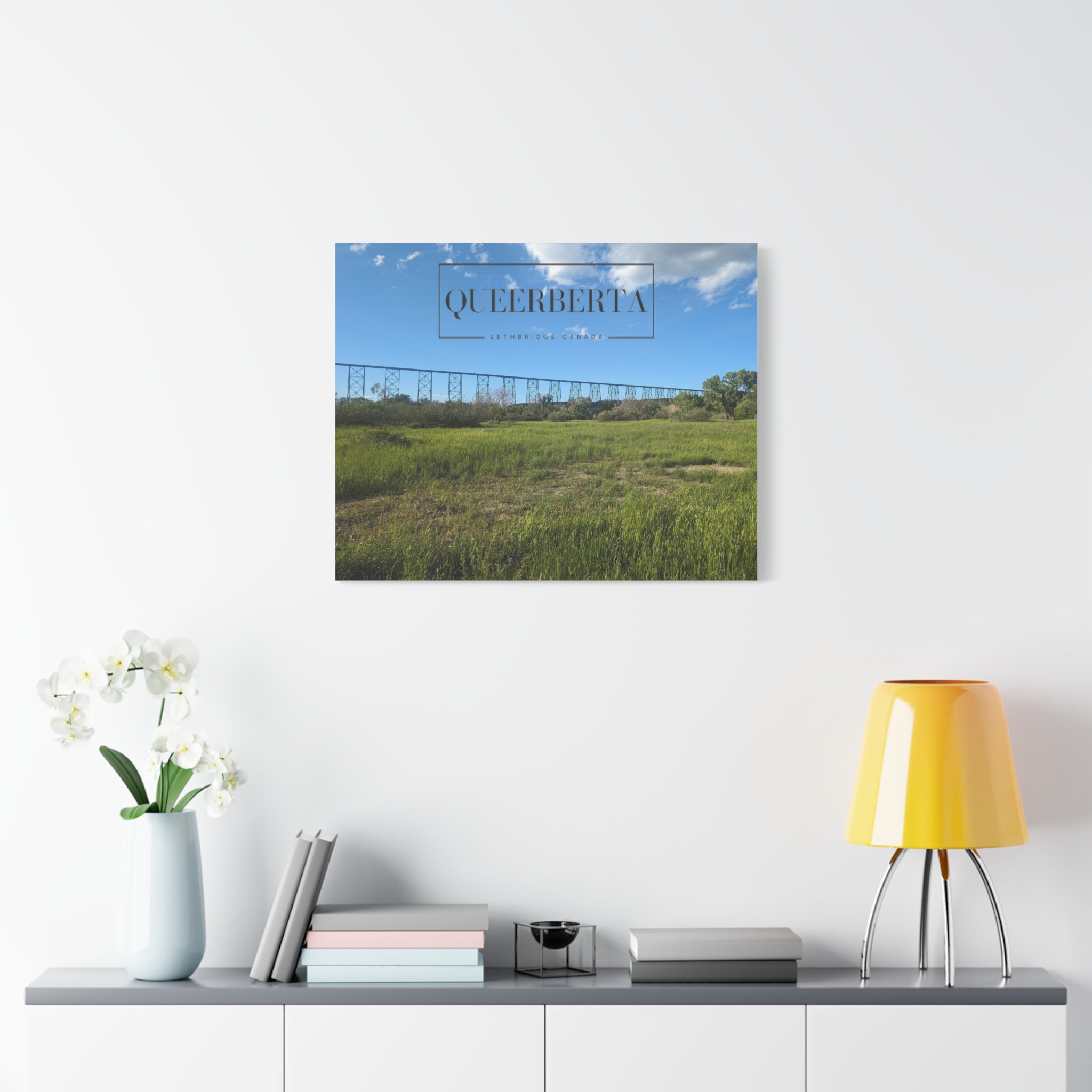 Pride Canvas | Lethbridge Queerberta | Lethbridge Canada Scenic Wall Art