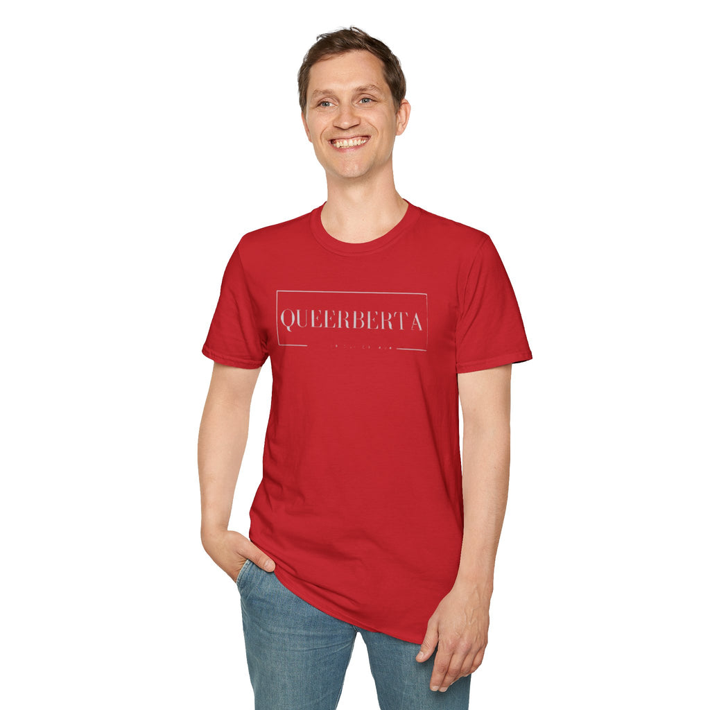 Lethbridge Queerberta | LGBTQ+ Pride Minimalist Logo Tee