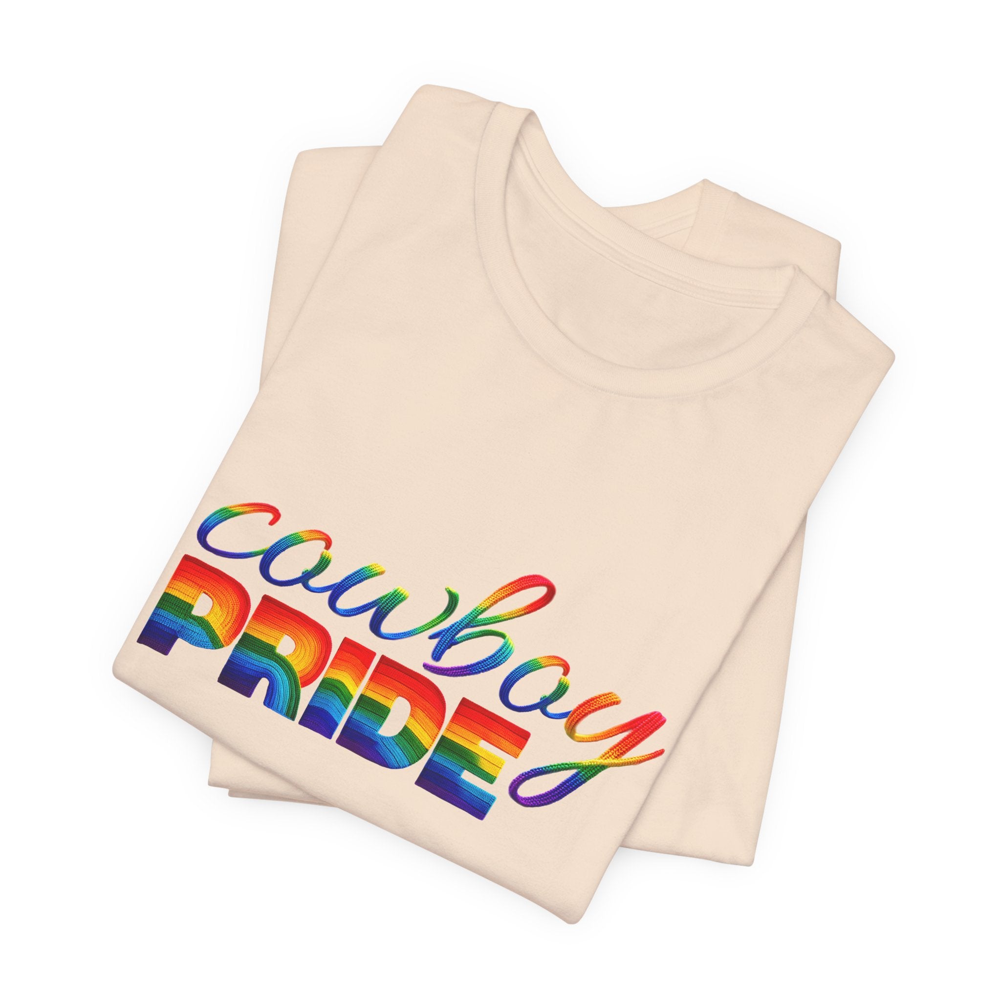 Cowboy Pride Rainbow T-Shirt — Rainbow LGBTQ+ Western Tee