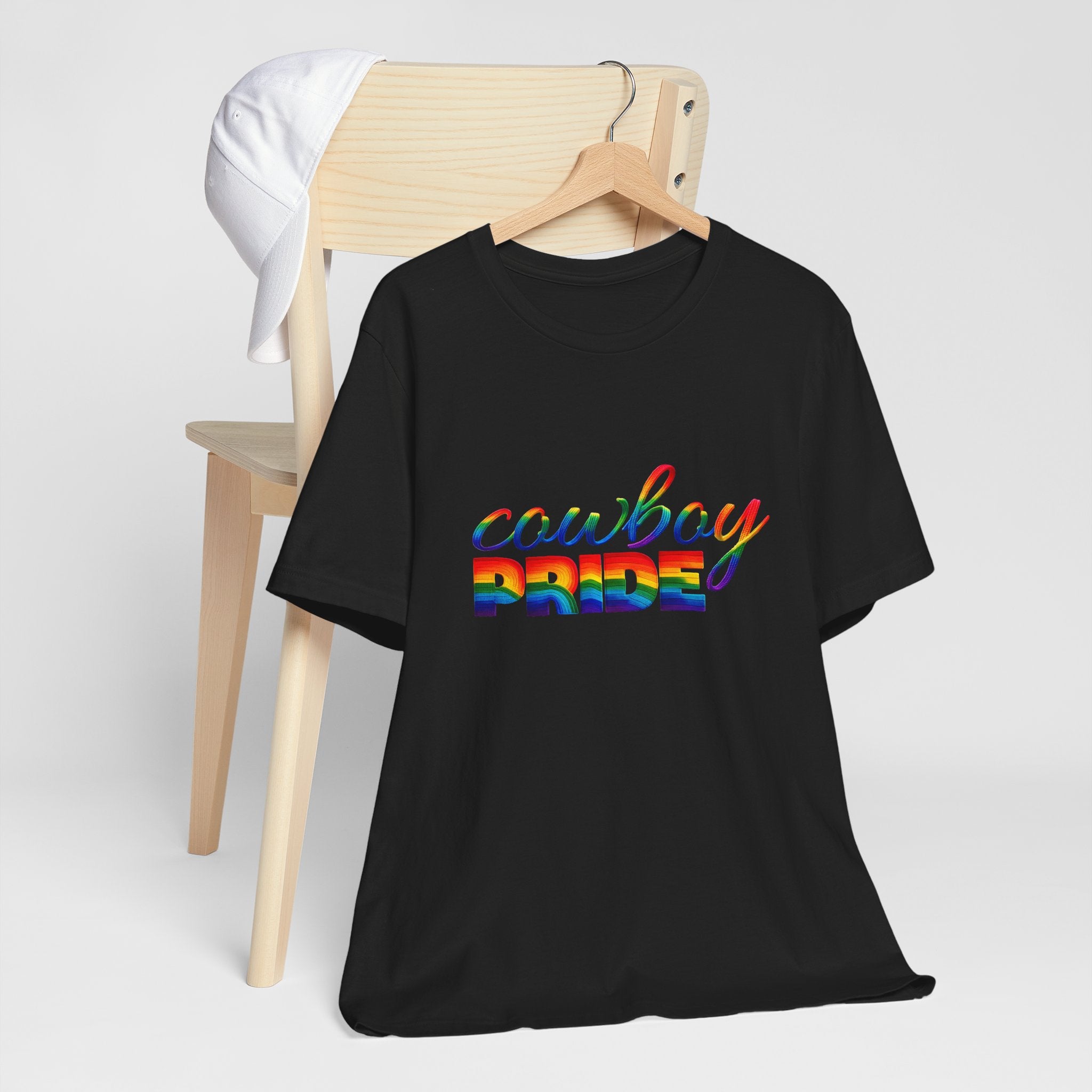 Cowboy Pride Rainbow T-Shirt — Rainbow LGBTQ+ Western Tee