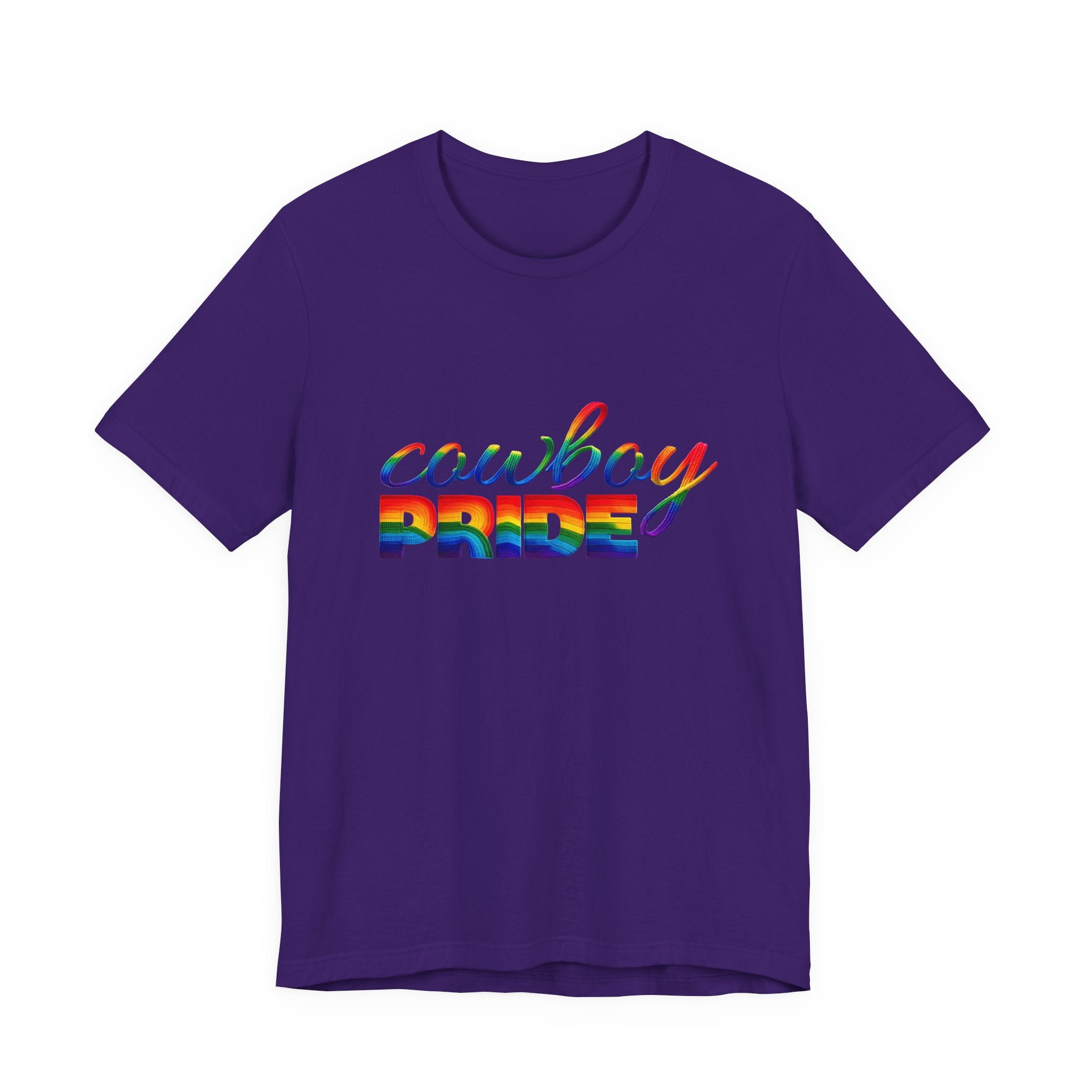 Cowboy Pride Rainbow T-Shirt — Rainbow LGBTQ+ Western Tee