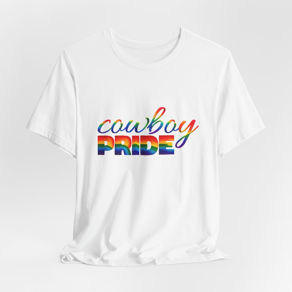Cowboy Pride Rainbow T-Shirt — Rainbow LGBTQ+ Western Tee