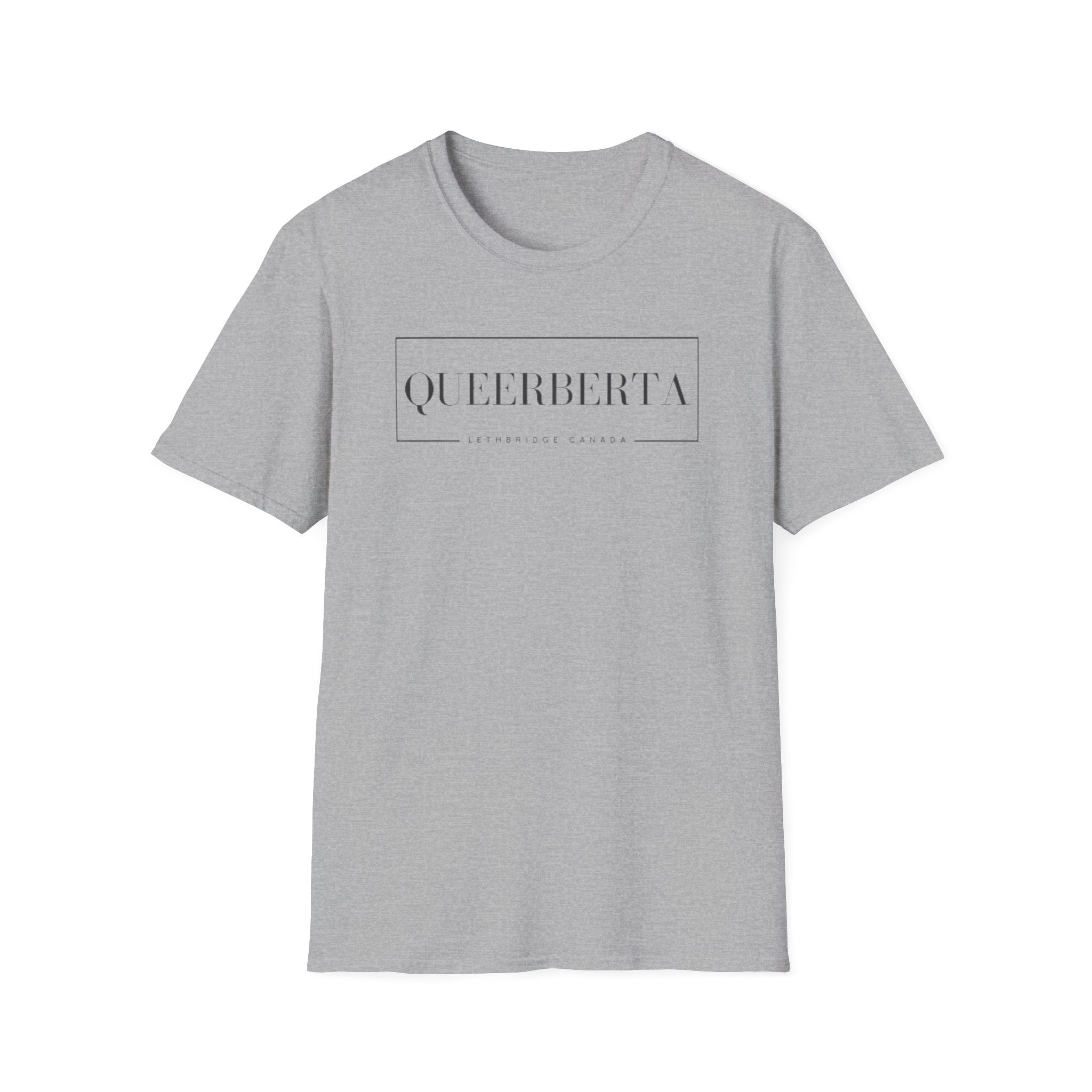 Lethbridge Queerberta | LGBTQ+ Pride Minimalist Logo Tee