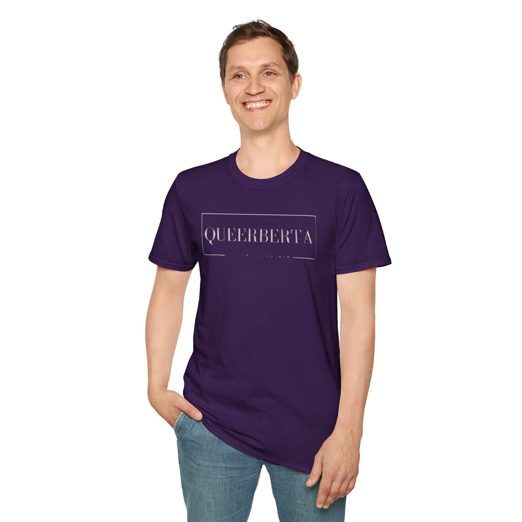 Lethbridge Queerberta | LGBTQ+ Pride Minimalist Logo Tee