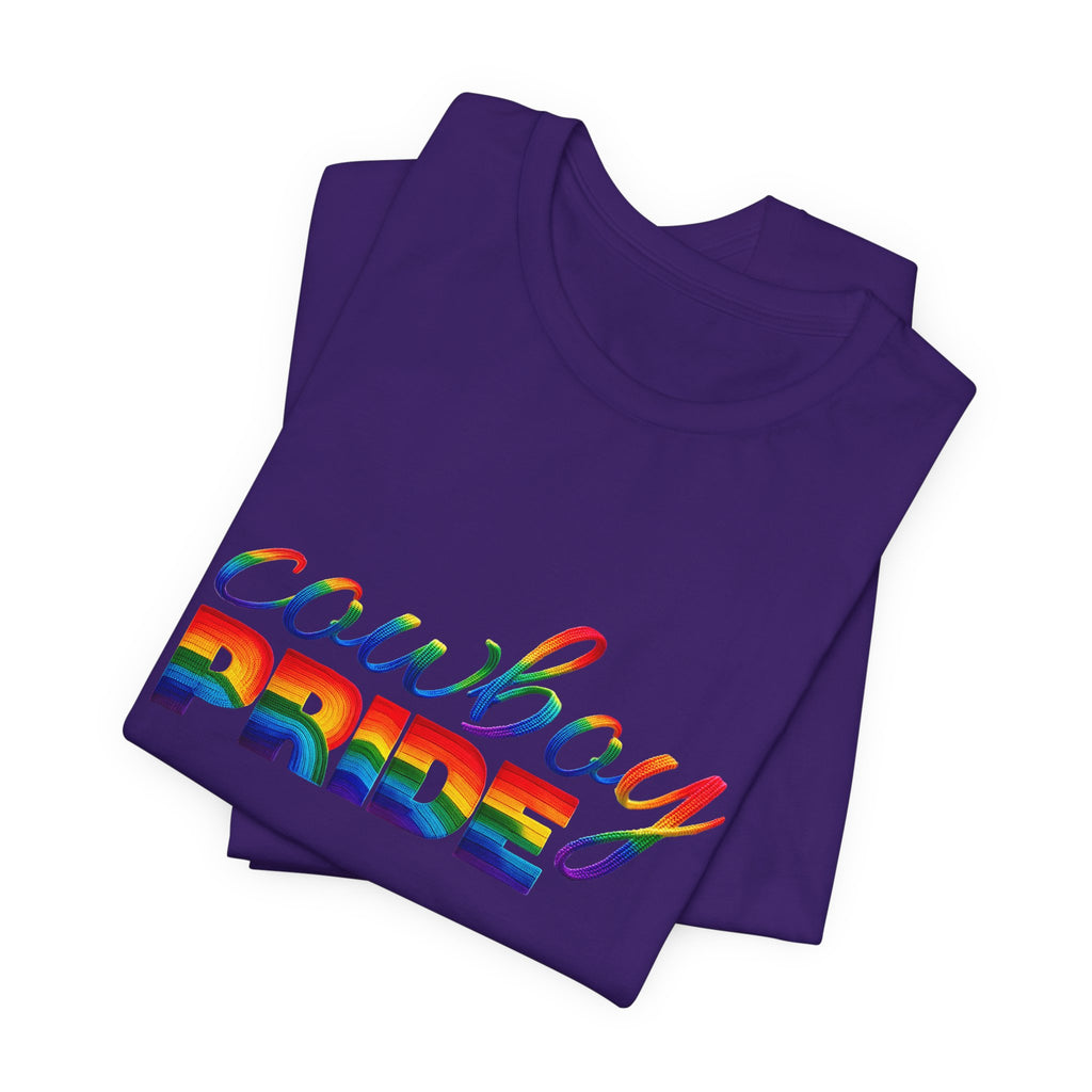 Cowboy Pride Rainbow T-Shirt — Rainbow LGBTQ+ Western Tee