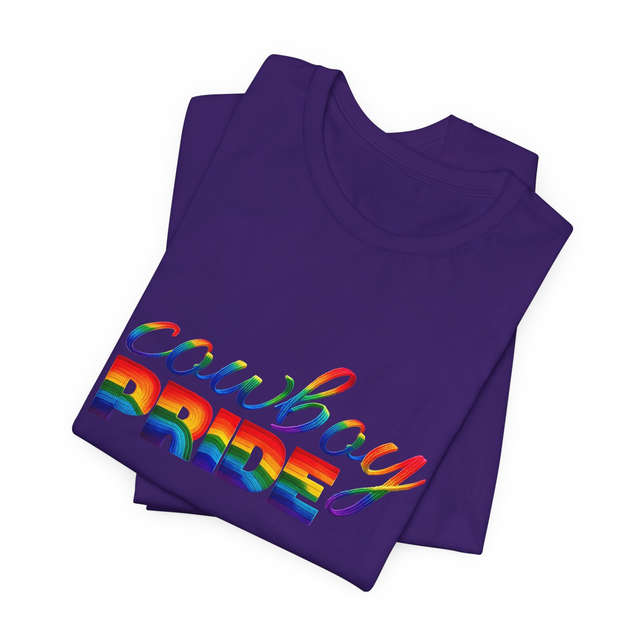 Cowboy Pride Rainbow T-Shirt — Rainbow LGBTQ+ Western Tee