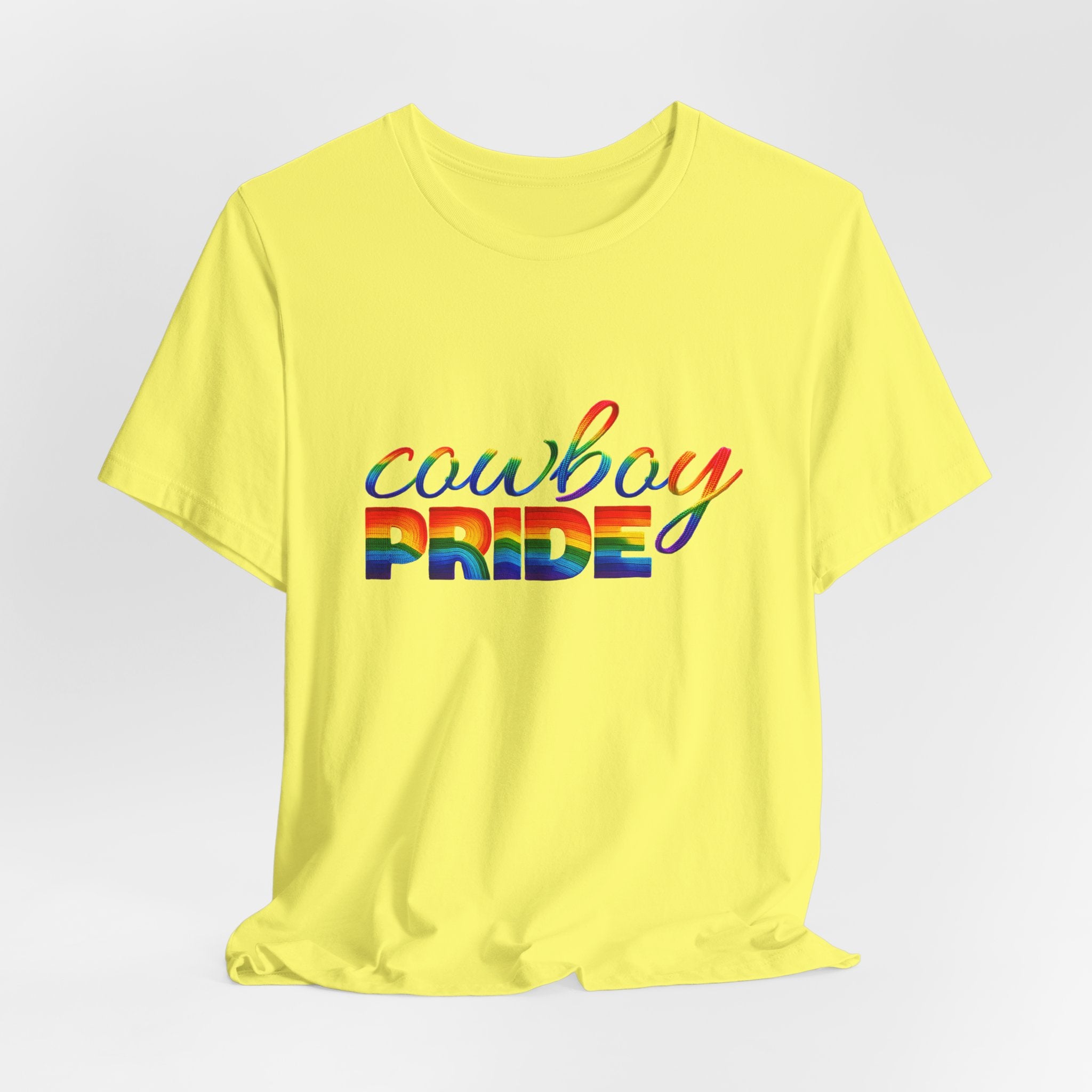 Cowboy Pride Rainbow T-Shirt — Rainbow LGBTQ+ Western Tee