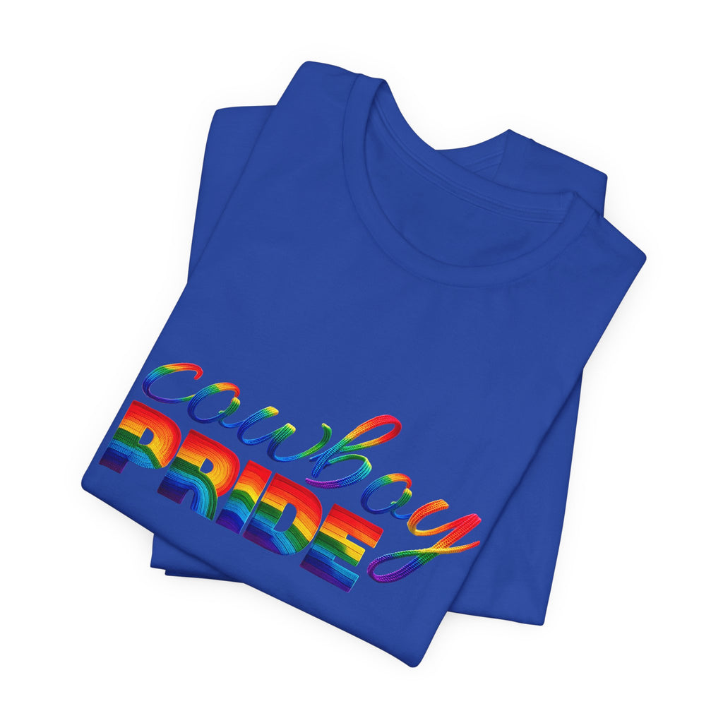 Cowboy Pride Rainbow T-Shirt — Rainbow LGBTQ+ Western Tee