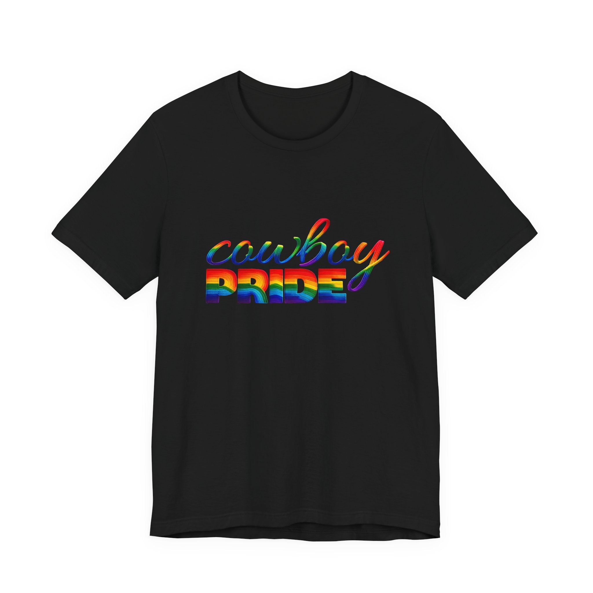 Cowboy Pride Rainbow T-Shirt — Rainbow LGBTQ+ Western Tee