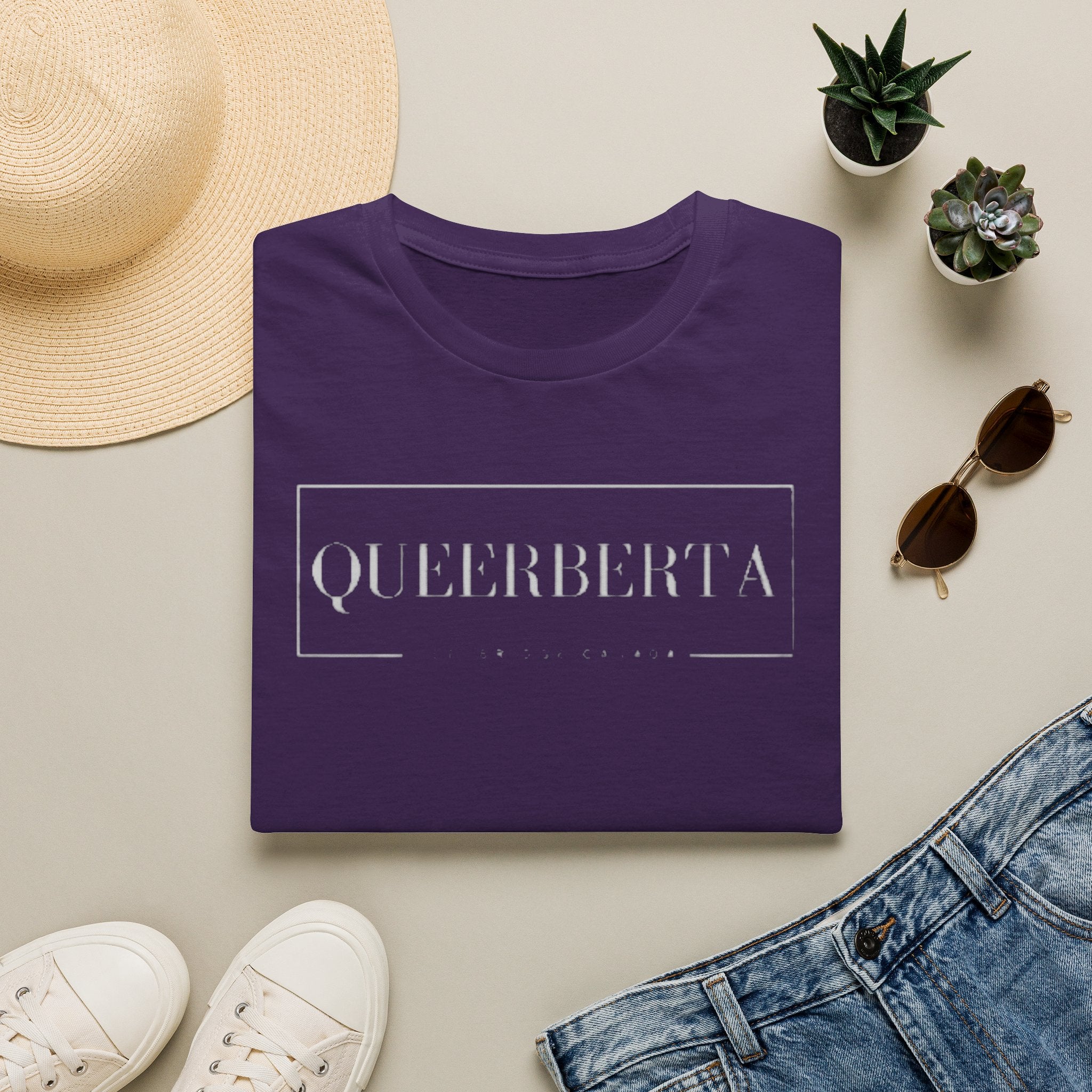 Lethbridge Queerberta | LGBTQ+ Pride Minimalist Logo Tee