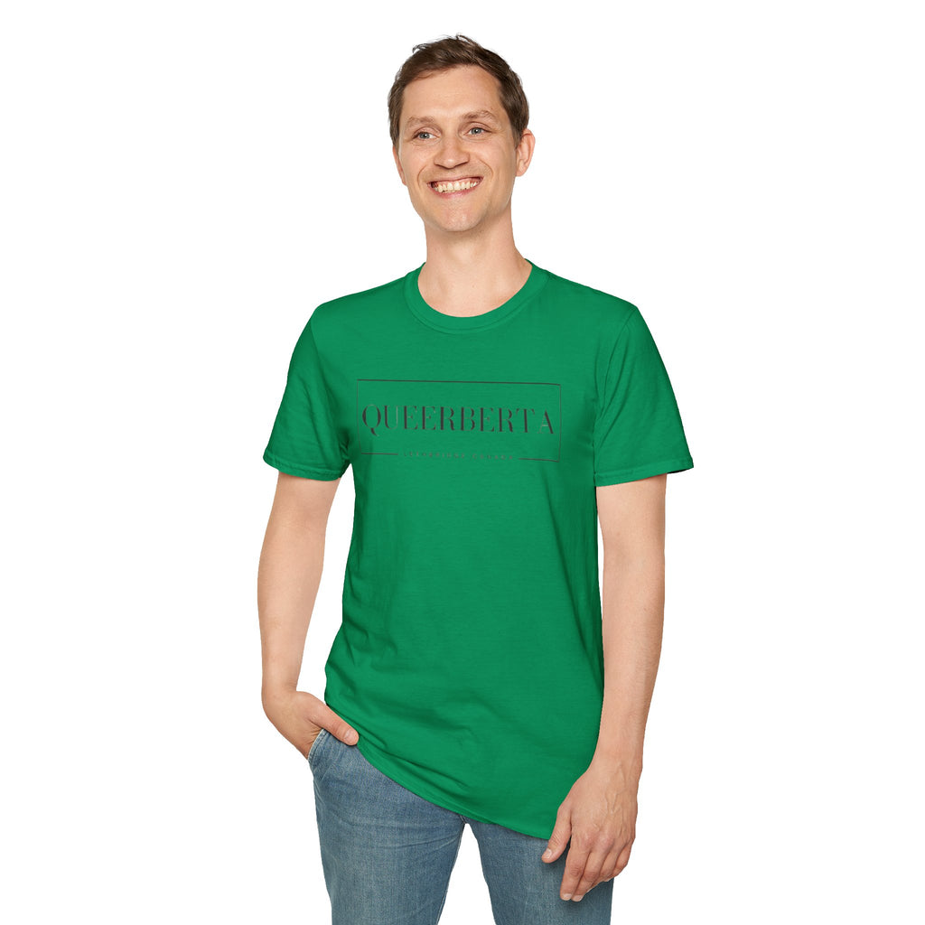 Lethbridge Queerberta | LGBTQ+ Pride Minimalist Logo Tee