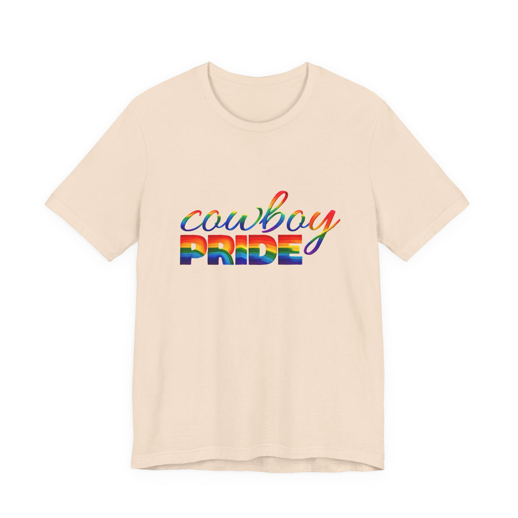 Cowboy Pride Rainbow T-Shirt — Rainbow LGBTQ+ Western Tee