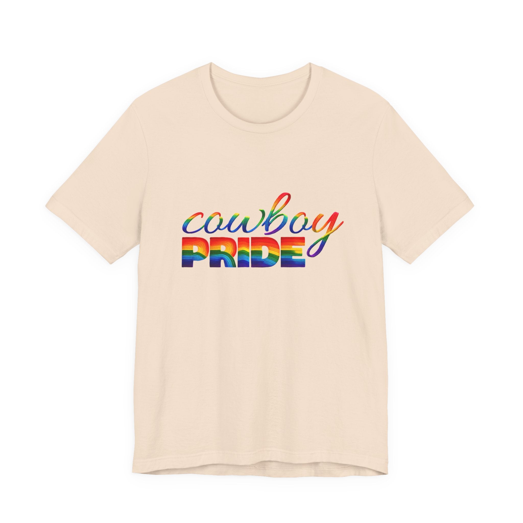Cowboy Pride Rainbow T-Shirt — Rainbow LGBTQ+ Western Tee