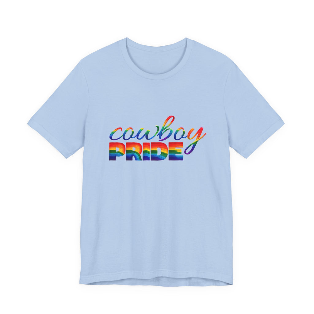 Cowboy Pride Rainbow T-Shirt — Rainbow LGBTQ+ Western Tee