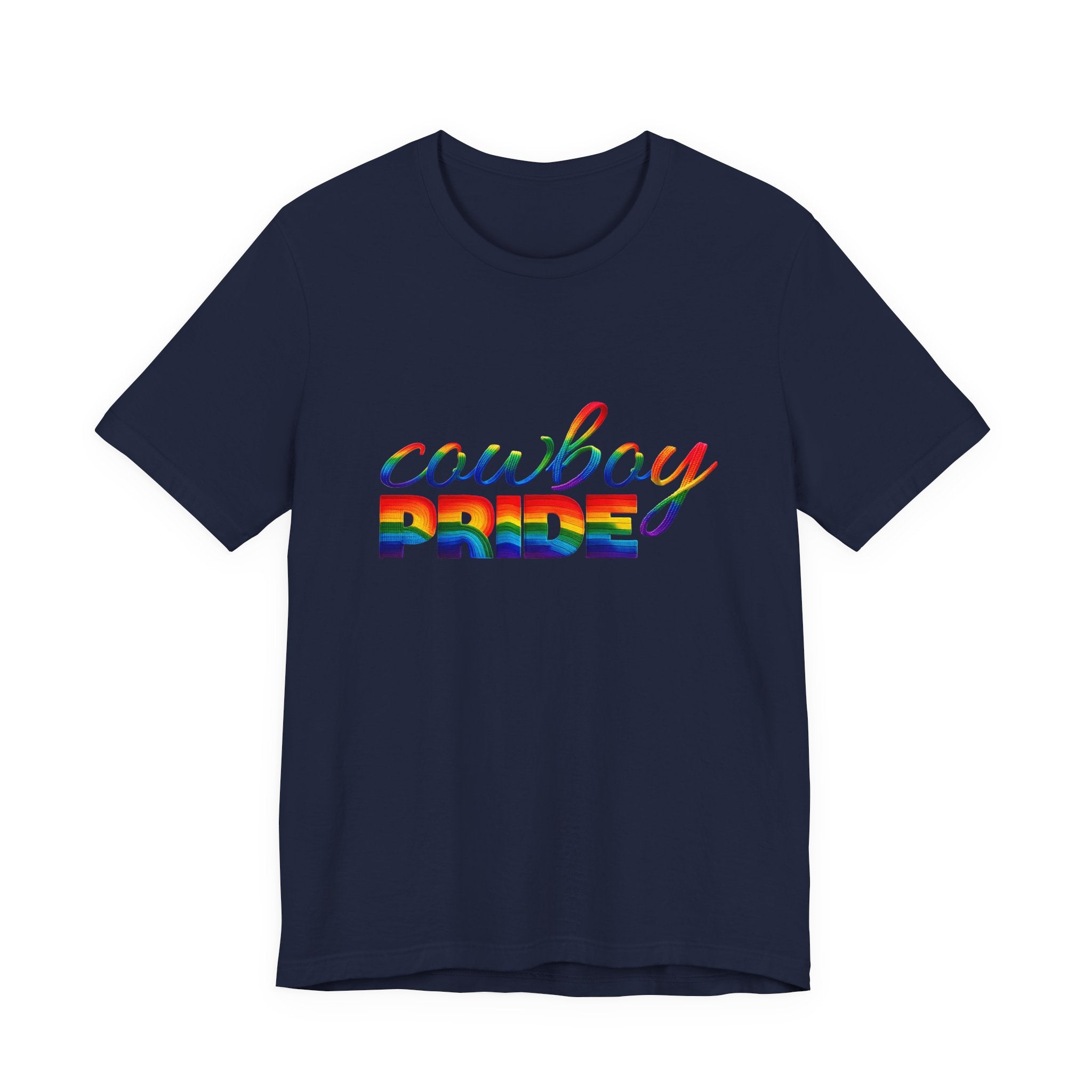 Cowboy Pride Rainbow T-Shirt — Rainbow LGBTQ+ Western Tee