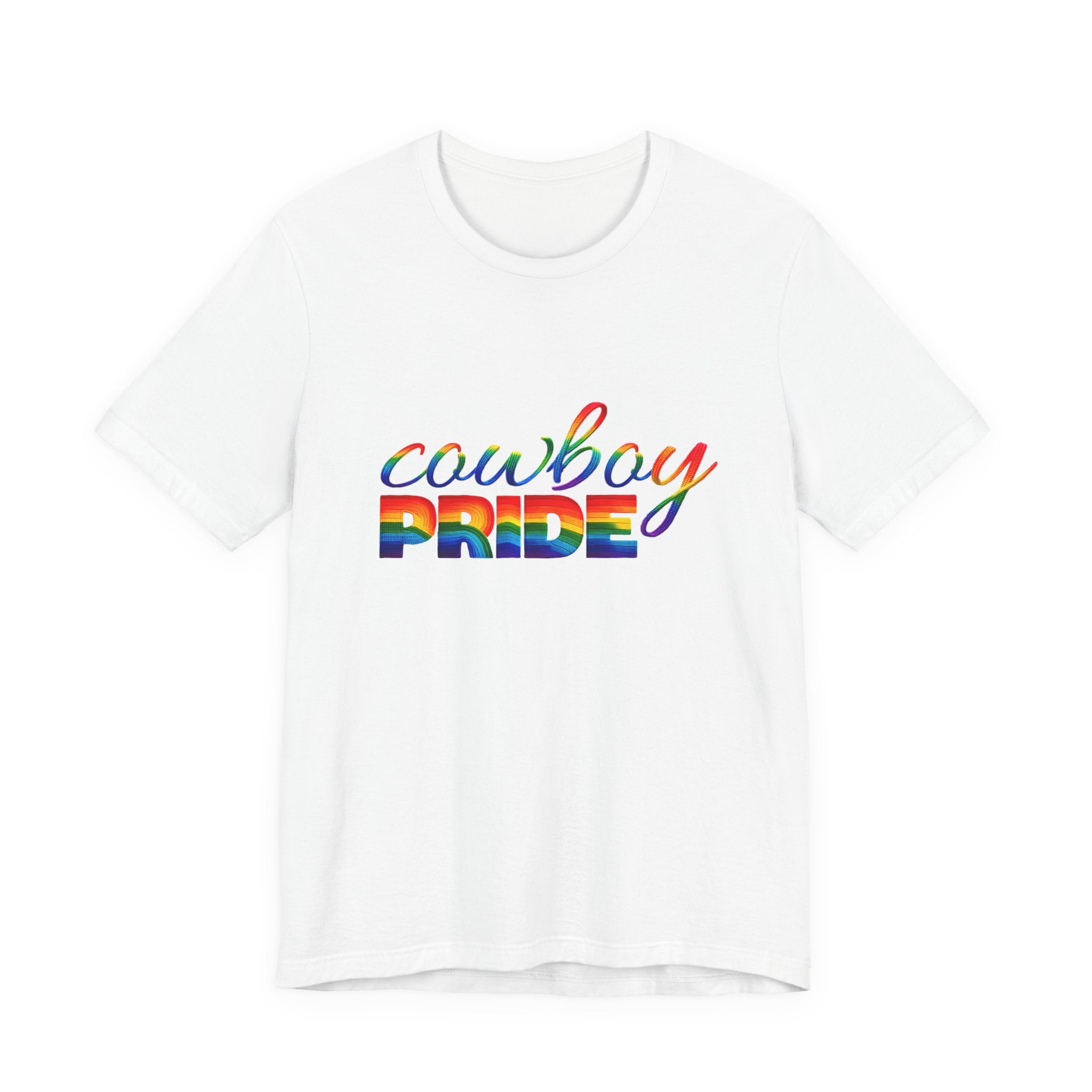 Cowboy Pride Rainbow T-Shirt — Rainbow LGBTQ+ Western Tee
