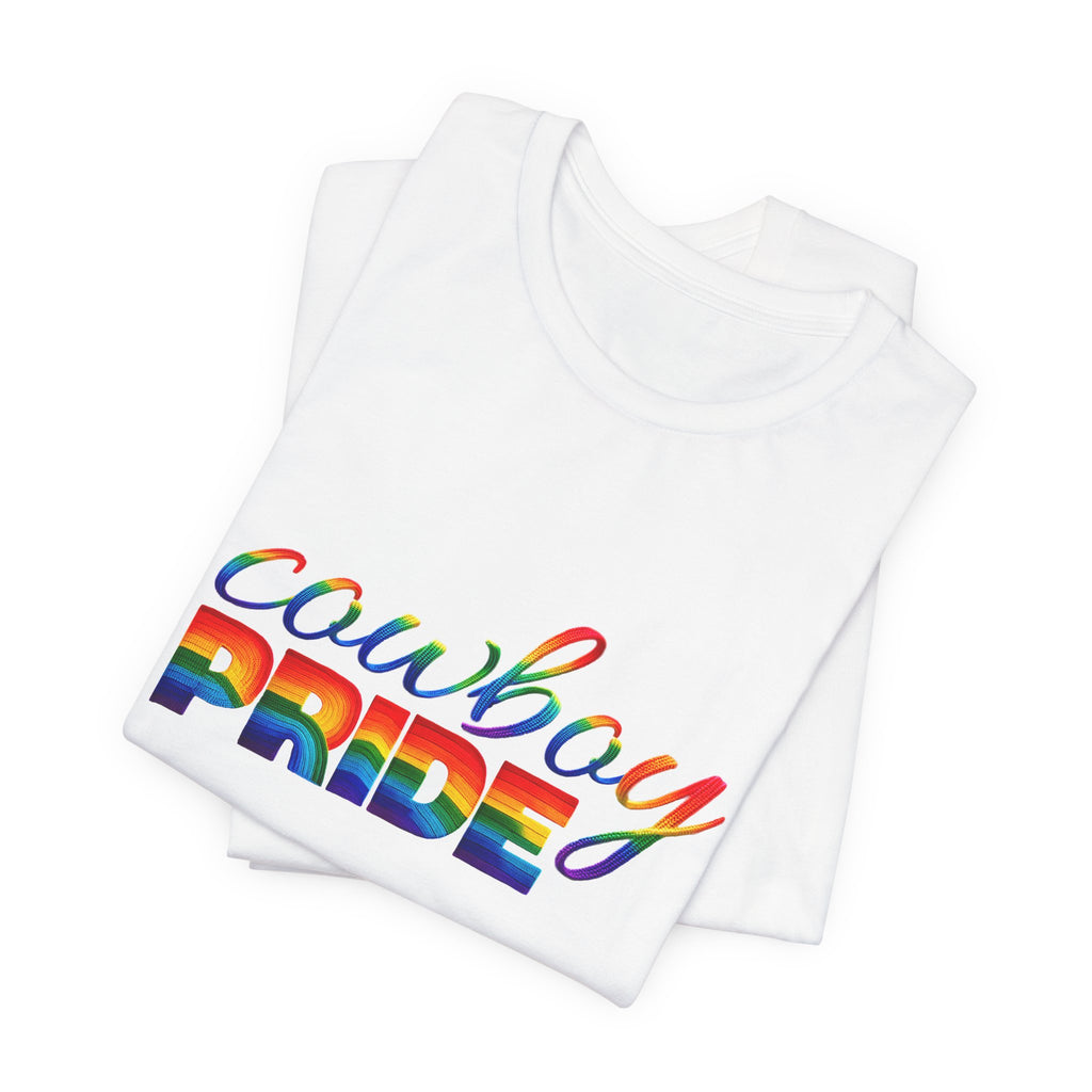 Cowboy Pride Rainbow T-Shirt — Rainbow LGBTQ+ Western Tee