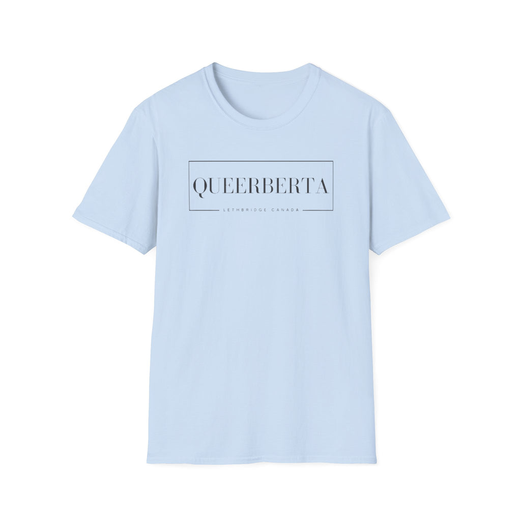 Lethbridge Queerberta | LGBTQ+ Pride Minimalist Logo Tee