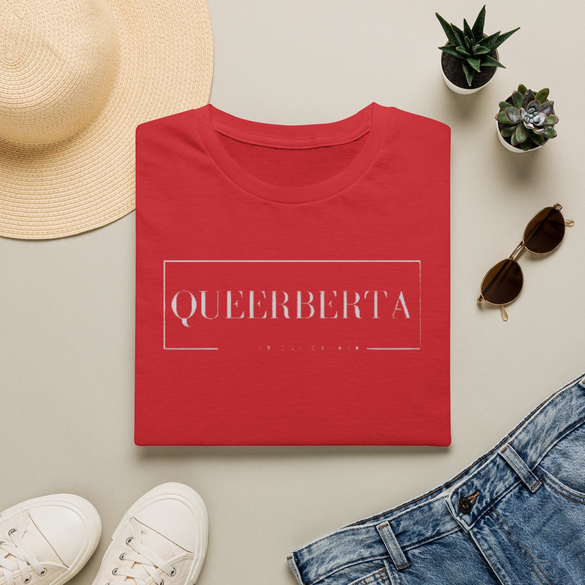 Lethbridge Queerberta | LGBTQ+ Pride Minimalist Logo Tee