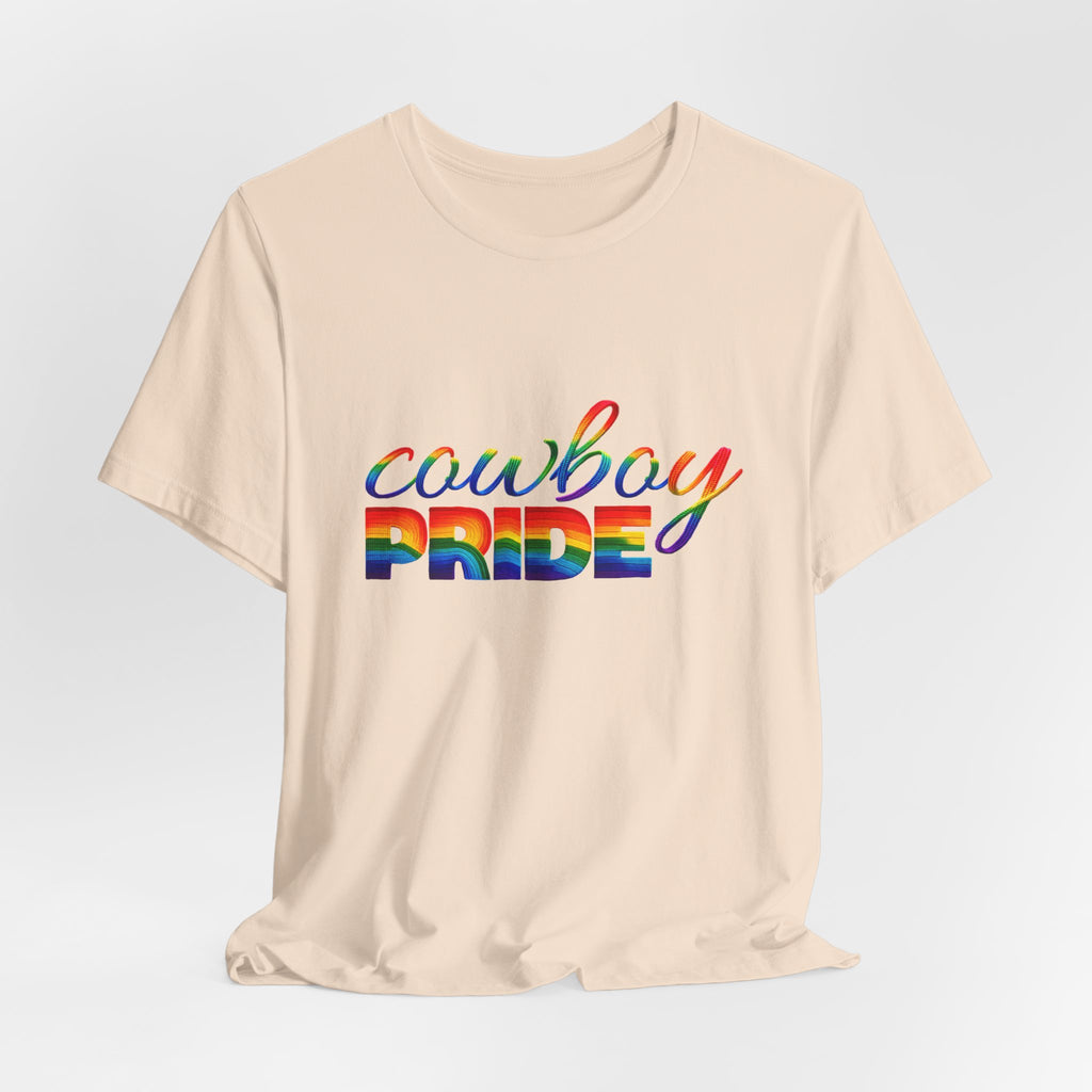 Cowboy Pride Rainbow T-Shirt — Rainbow LGBTQ+ Western Tee
