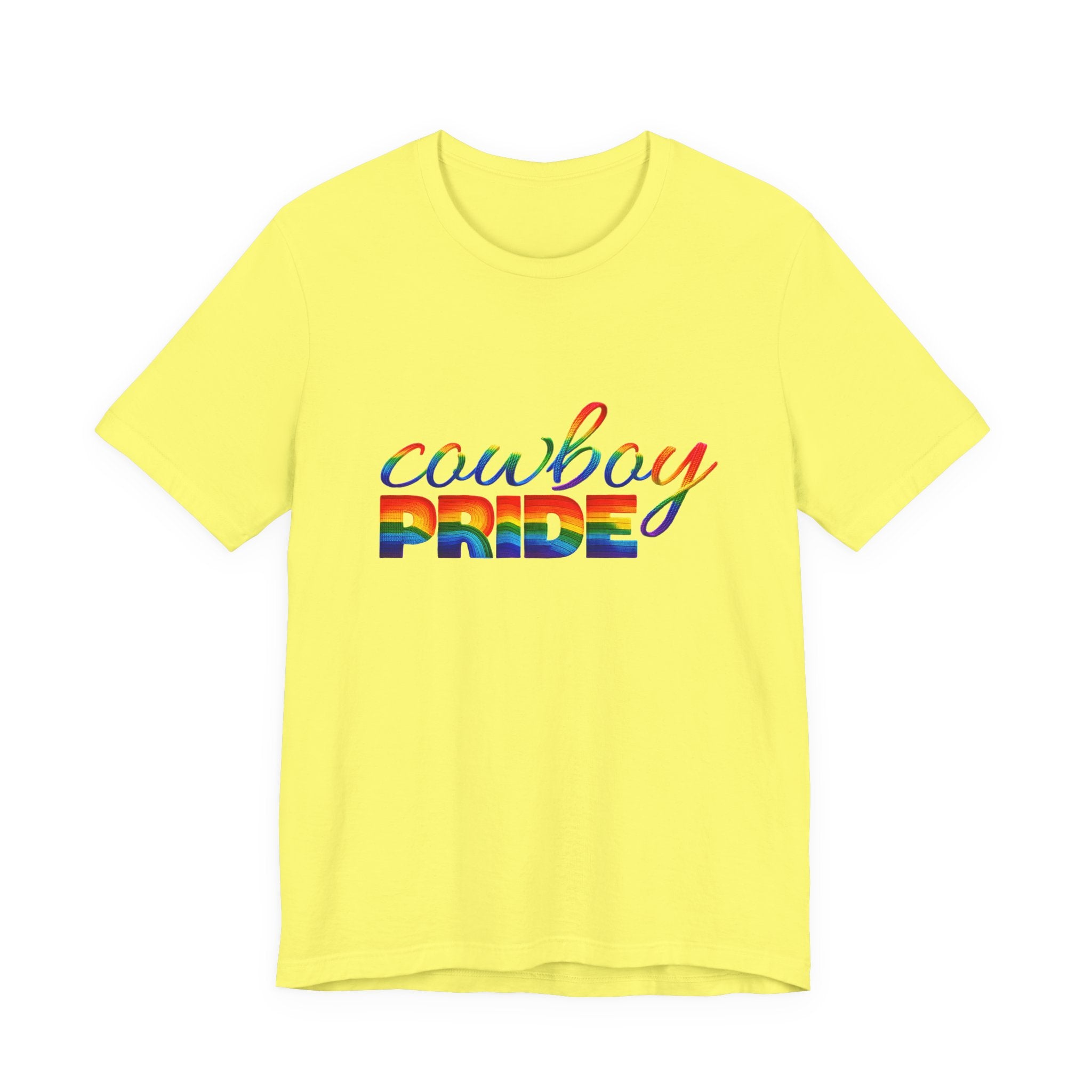 Cowboy Pride Rainbow T-Shirt — Rainbow LGBTQ+ Western Tee