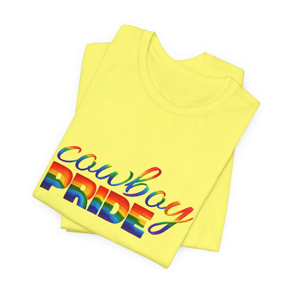 Cowboy Pride Rainbow T-Shirt — Rainbow LGBTQ+ Western Tee